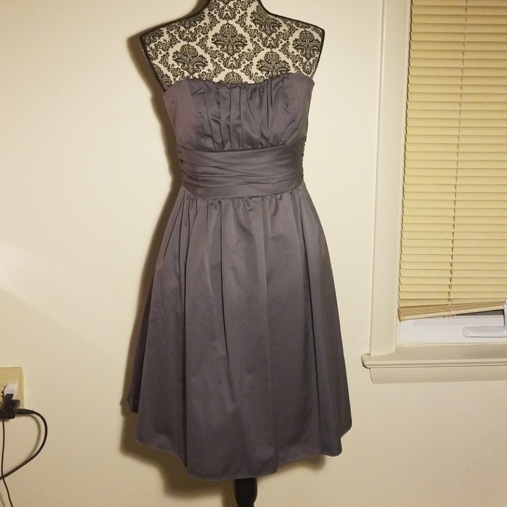 David's Bridal Strapless Dress